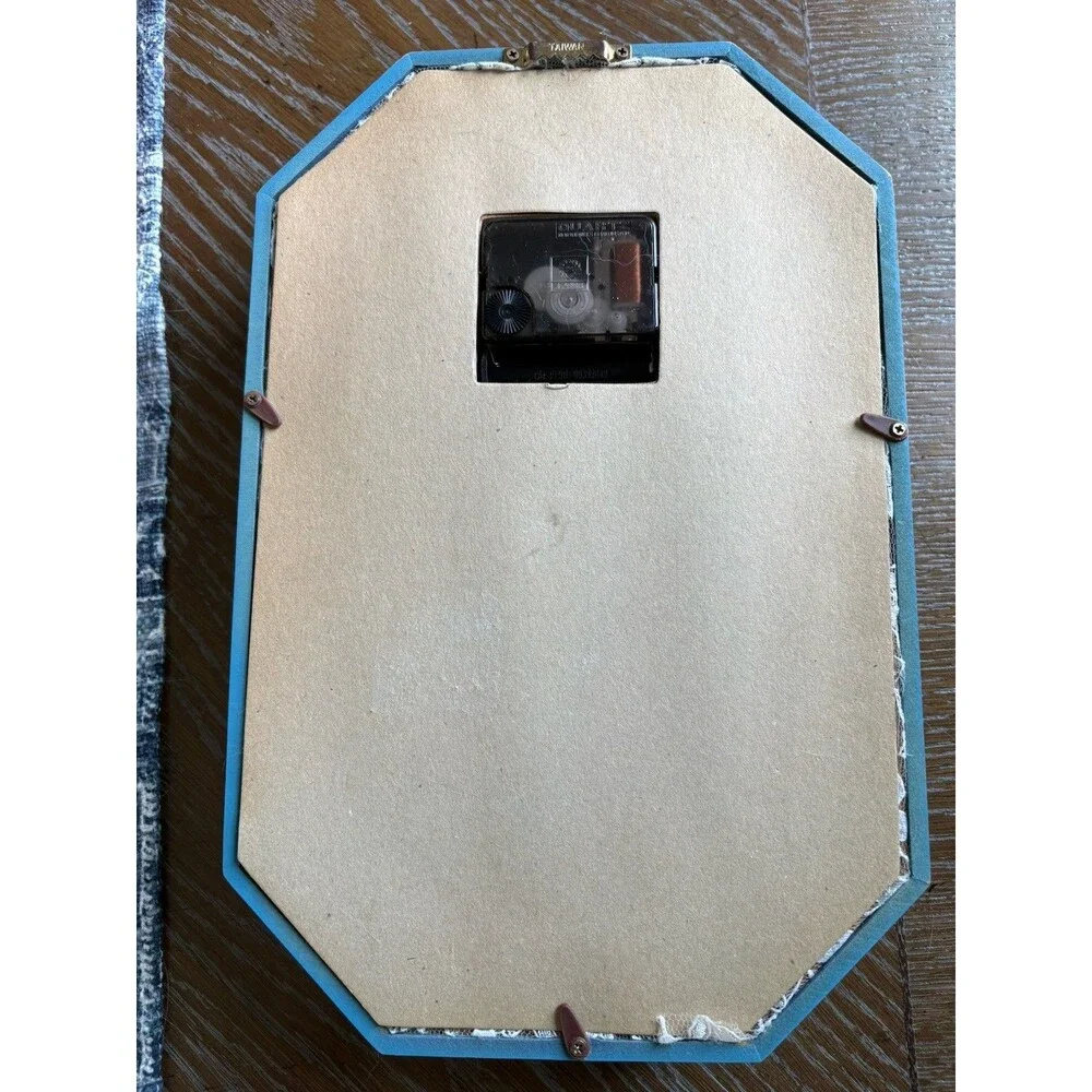 Vintage 90s Carousel Shadowbox Cottagecore Clock Tested